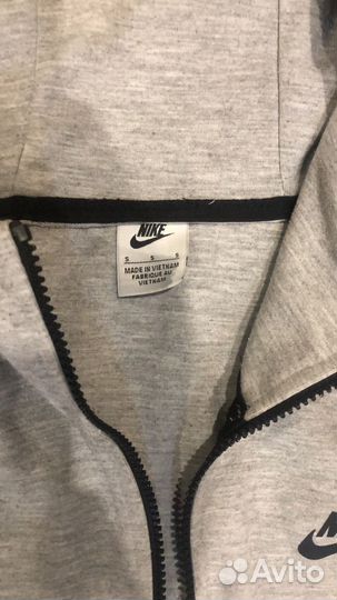 Костюм nike tech fleece серый