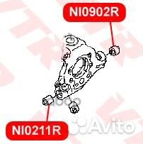 Сайлентблок нижнего рычага задней подвески NI02