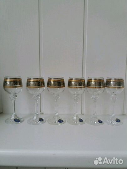 Рюмка bohemia из чешского хрусталя 6шт в упаковке