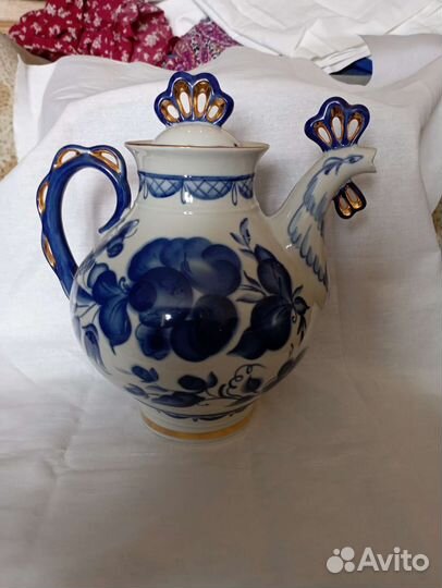 Чайник заварочный фарфоровый СССР большой доливной
