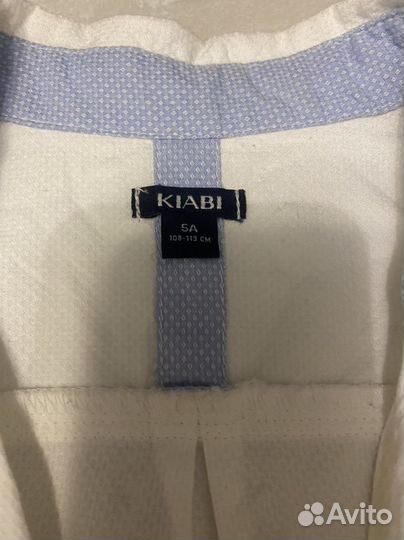 Рубашка белая на мальчика рост 110-116