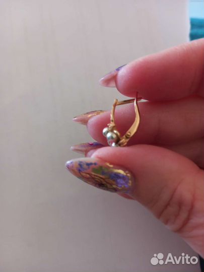 Золотые серьги