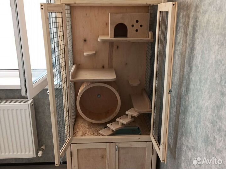 Клетка-витрина для грызунов