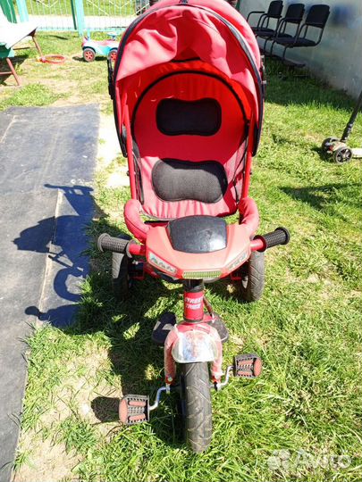 Велосипед коляска с ручкой