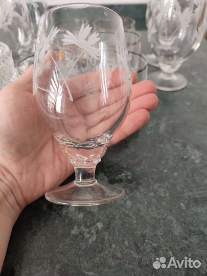 Фужеры Гвоздики, бокалы Богемия