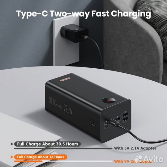 Внешнее зарядное устройство 60000mah