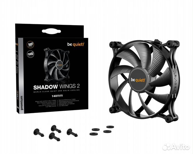 Вентилятор be quiet shadow wings 2 140 мм