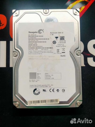 Жёсткий диск Seagate Barracuda 7200.12 1TB