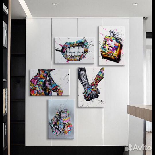 Картины на холсте уличные граффити