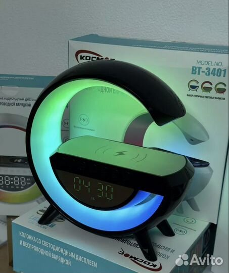 Умный Ночник с Зарядкой и Bluetooth Колонкой