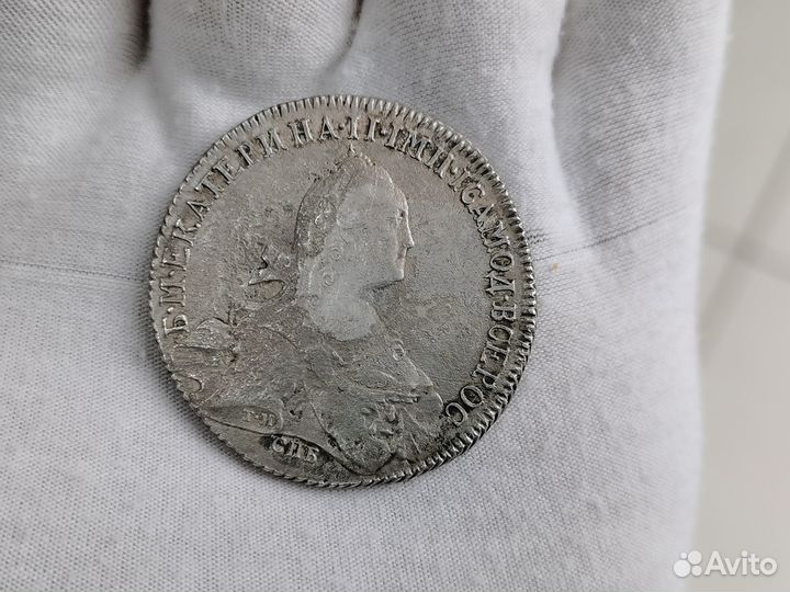 Монета рубль 1773 спб яч ти Екатерина II оригинал