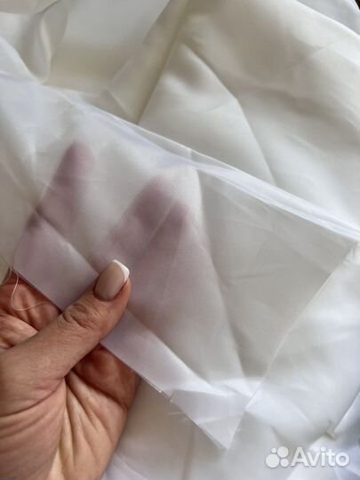 Ткань подкладочная белая