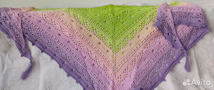 Шаль разноцветная