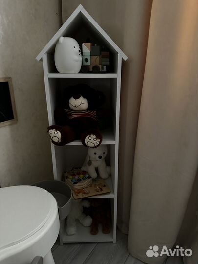 Детский стеллаж домик для игрушек