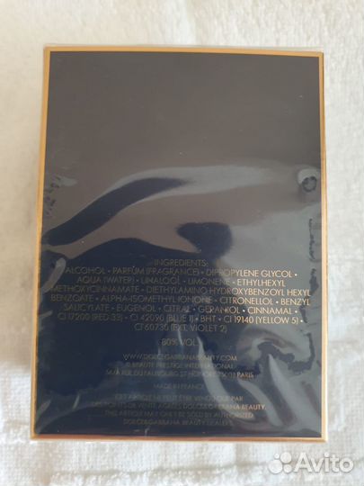 Dolce gabbana туалетная вода 50мл