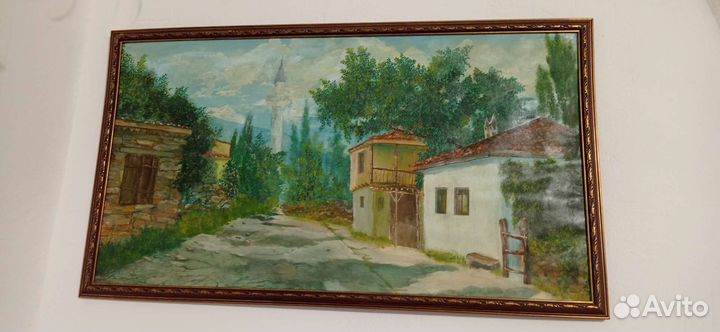 Картина маслом на холсте в раме
