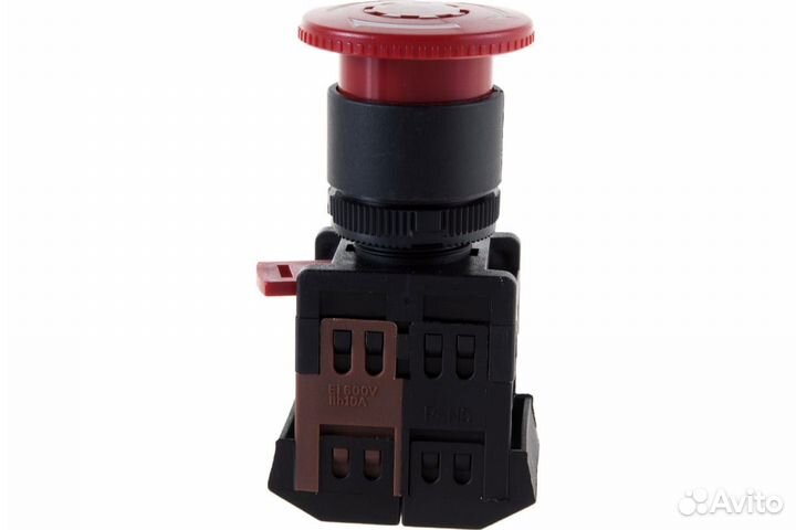 Кнопка AE22 Грибок, с фиксацией, красная, 240В