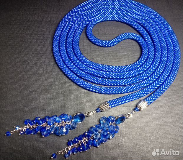 Лариат из бисера