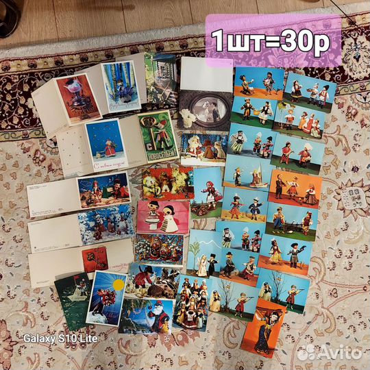 Открытки СССР куклы