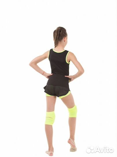 Шорты solo RG768.0-13 чёрный/лайм (р. 42)