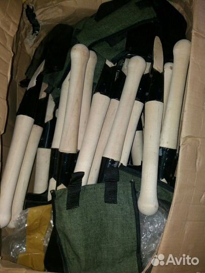 Лопата сапёрная малая с чехлом. СССР