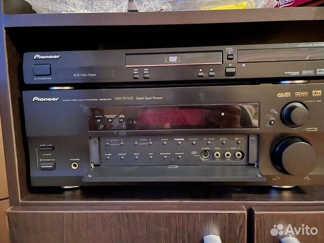 Ресивер pioneer vsx d710s+dvd