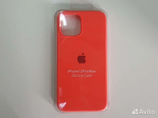 Чехол на iPhone 12 Pro Max Красно-каралловый