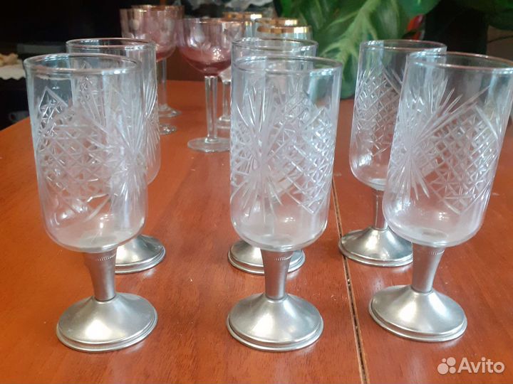 Хрустальные рюмки-стопки СССР