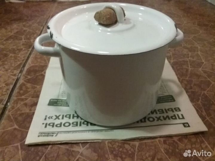 Кастрюля эмалированная 3,5 литра