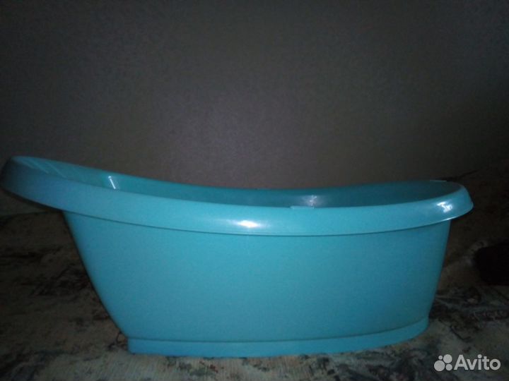 Ванночка с горкой бирюзовая