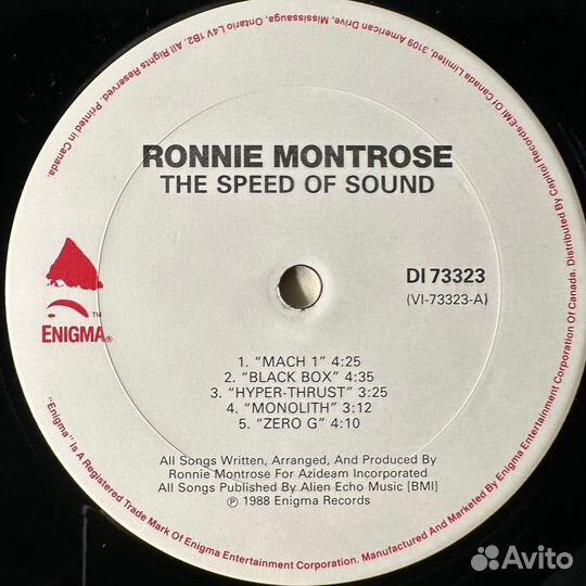 Ronnie Montrose – The Speed Of Sound (1988г.)