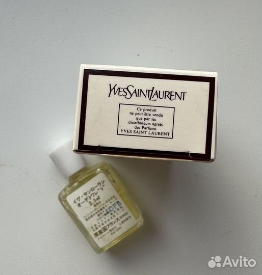 Ysl y eau de toilette 2,5 мл винтаж