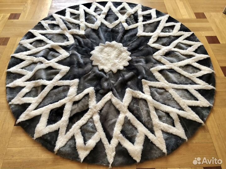 Ковры, пледы из овчины (мутон) шкуры