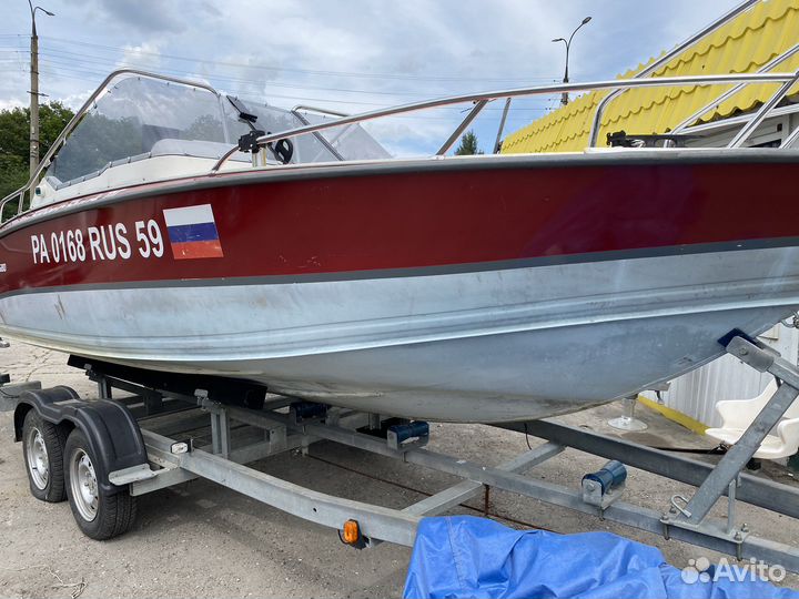 Silver shark 580+yamaha 100+ трейлер 2осный с птс