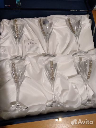 Набор из 6 бокалов для вина Регина Сваровски