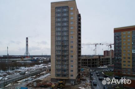 Ход строительства ЖК «Живи! В Рыбацком» 1 квартал 2023