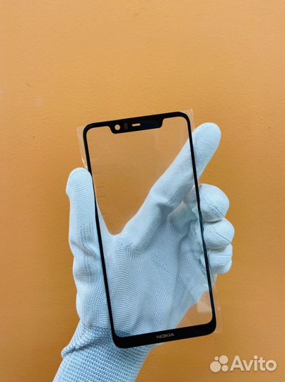 Стекло (тачскрин) Nokia X5 + установка