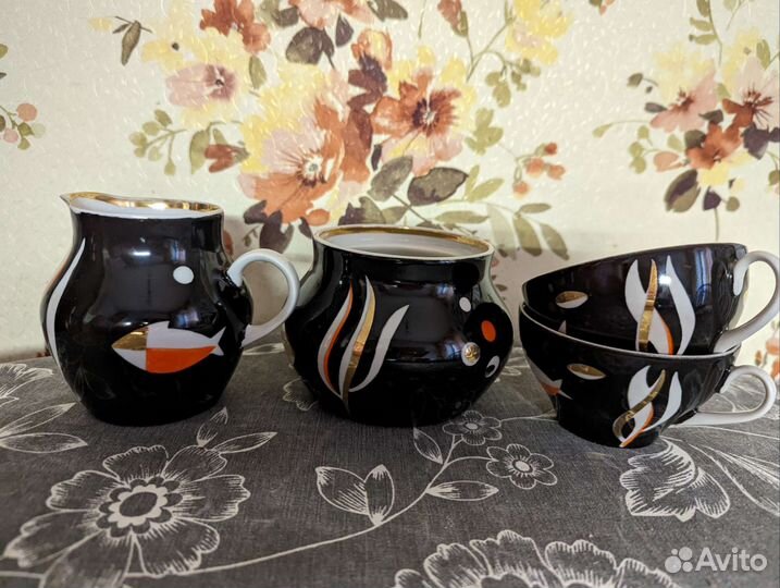 Сервиз чайный Рыбки Дулево СССР