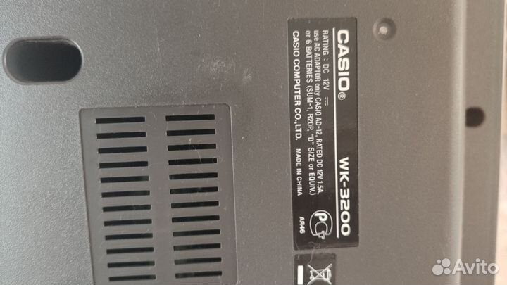 Синтезатор casio wk 3200