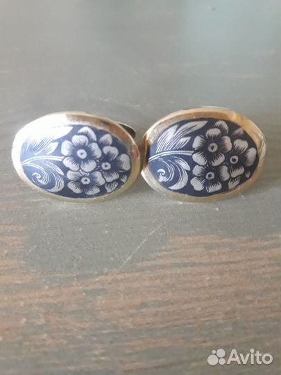 Серебряные запонки СССР