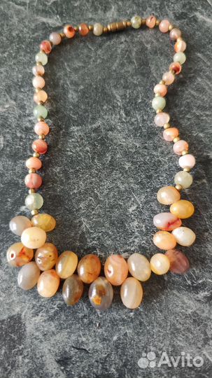 Бусы чокер из натуральных камней