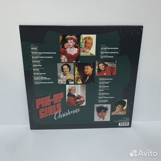 Various - Pin Up Girls Christmas (LP) red vinyl