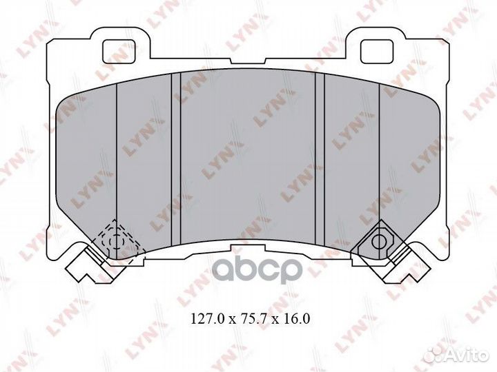 Колодки тормозные BD5742 lynxauto