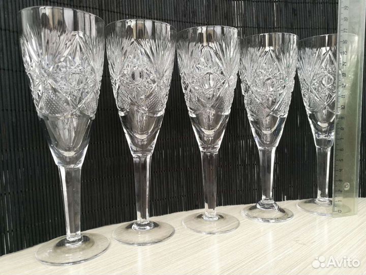 Хрусталь - Фужеры, бокалы, рюмки СССР