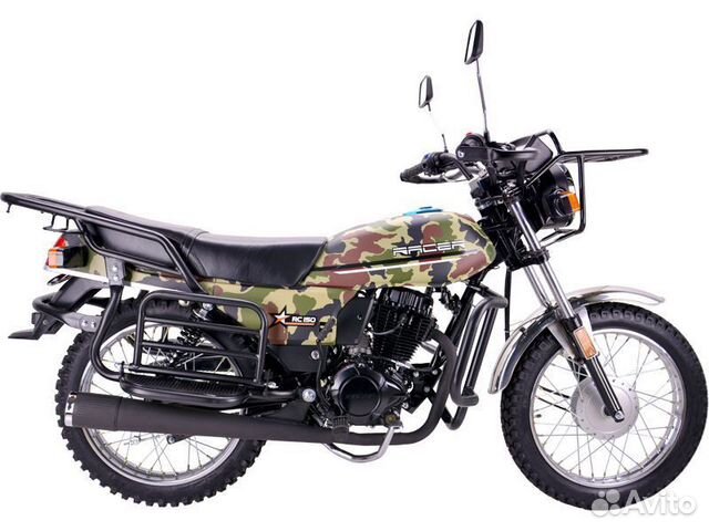 Мотоцикл racer RC150-23A tourist(цвет зелено-черн)