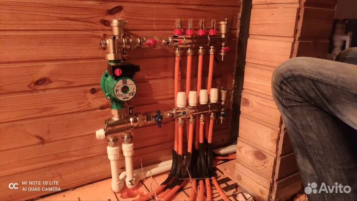 Отопление, Сантехника, Тёплый пол + Стяжка пола