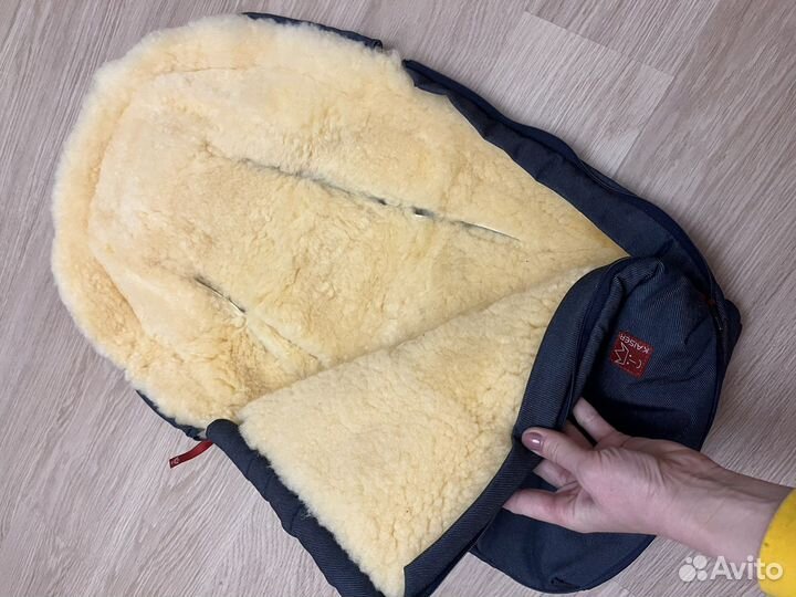 Зимний конверт в коляску на овчине kaiser кайзер