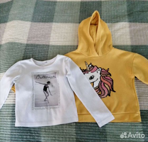 Большой пакет вещей на девочку 110-116