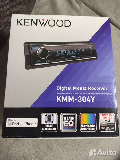 Авто магнитола бу Kenwood kmm-304y