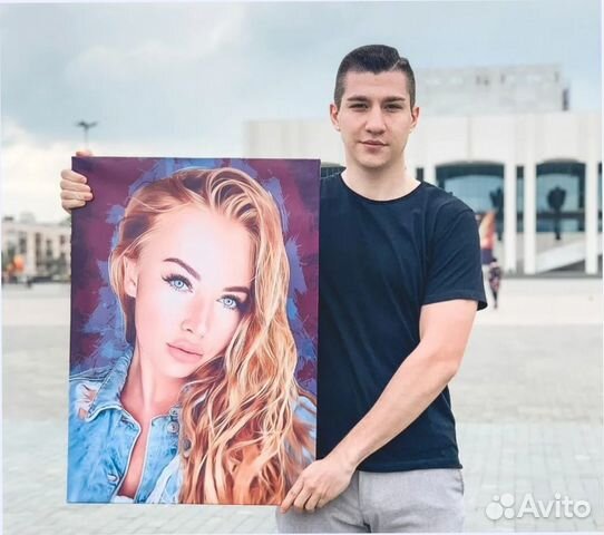 Портрет по фото 120на80 см